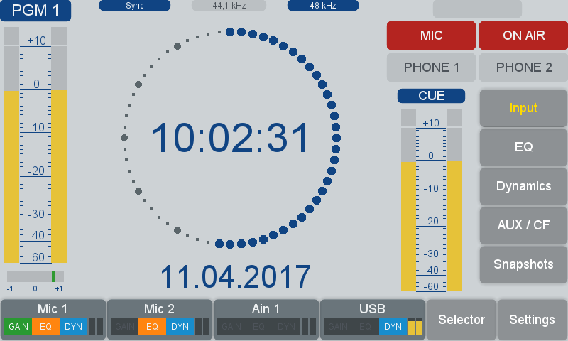 Dx screen main screen